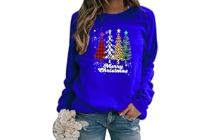 PEUIGNAO Pull de Noel Sapin Femmes Pull Noël Femme Grande Taille Ugly Christmas Jumper Pull Moche Noel Femme Drole Pullover Moche Sweat Noel Pulls Moches de Noel Sweatshirt Rigolo Pull Over Noel Sweat-Shirt