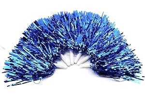 Cheerleader Pom Poms - 6 st Cheerleading Pom Poms, Hand Flower Pompoms for Sports Cheers Ball Dance Costume Night Party