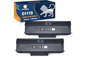 ColorKing Cartouche d'encre de Rechange Compatible avec Samsung MLT-D111S MLT-D111L 111S pour Samsung Xpress M2070W Toner M2070 M2026W M2026 M2020 M2070FW M2020W M2070F M2022W M2022 Noir Lot de 2