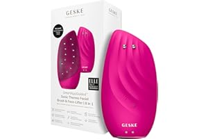 GESKE | Cepillo facial termo sónico efecto lifting SmartAppGuided™| 8 en 1 | Limpieza de la piel y antiarrugas | cepillo de limpieza eléctrico de silicona | Masajeador Facial | Antienvejecimiento