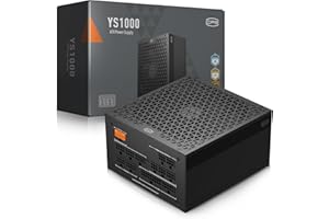 PCCOOLER CPS YS1000 Alimentatore, 1000W 80 Plus Gold alimentatore da gioco PCIe 5.1 e ATX 3.1 completamente modulare certificato, ampia compatibilità, condensatori elettrolitici Full Japan, 1000 W
