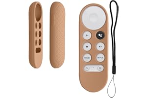 kwmobile Carcasa de Silicona Compatible con Google Chromecast 2020 4K / Chromecast 2022 HD Funda Mando a Distancia - Funda de Silicona Control Remoto - café Capuchino