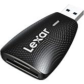 Lexar &Ccedil;oklu Kart 2'si 1 arada USB 3.1 Okuyucu, UHS-I UHS-II SD/Micro SD Kart i&ccedil;in 312 MB/sn'ye kadar, USB 3.0/2.0 ile uyumlu,