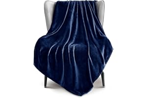 Exclusivo Mezcla Bardzo duży koc polarowy na kanapę, sofę, 300 g/m², super miękki i ciepły, narzuta na cały rok, przytulny, pluszowy, lekki, 127 x 178 cm