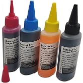 For Canon PIXMA E414 Cartridge Filling Ink Set 4x100ML 4 Colors Set Ink Equivalent