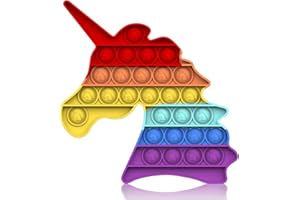 BDwing Silicona Sensorial Fidget Juguete, Push Bubble Sensory Toy Empujar Pop Burbuja Sensorial Fidget Autismo Necesidades Especiales Aliviador estrés Juguetes Educativos para Niños Adultos