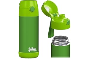 Jarlson - Gourde Enfant inox MALI - Bouteille Isotherme Enfant - Gourdes sans BPA - pour l'école, Les Sports et la Maternelle - 350ml