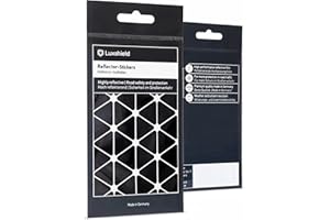 Luxshield Zestaw naklejek odblaskowych Małe trójkąty na rower skuter wózek - reflektory rowerowe - reflektory dziecięce