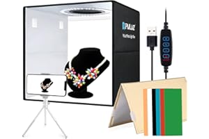 PULUZ 30 cm Fotobox faltbares tragbares Foto-Lichtzelt für Produktanzeige, kleines Fotostudio, Zelt-Box mit 6 farbigen Hintergründen für SLR-Kameras, Didigtalkameras, Handyaufnahmen