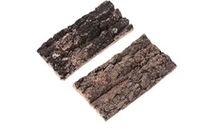 Lfdhcn Rongeur Naturel Reptile Habitat décoration lézard araignée Peau Escalade Arbre écorce Plate-Forme