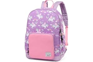 VASCHY Plecak dziecięcy, lekki, tornister szkolny, dla dziewcząt, chłopców, do szkoły podstawowej, przedszkola, dla dzieci w wieku 4-6 lat, wodoszczelny, uroczy, plecak dla dziewcząt, chłopców, do A4