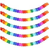 5 Pieces 3 M Coloured Paper Garlands, Multicoloured