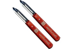 Marsvogel Solingen Set de 2 cuchillo para pelar patatas, mango de madera