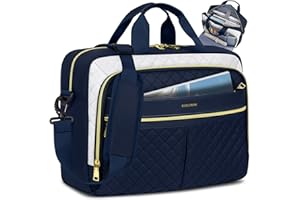 IGOLUMON Torba na laptopa 17,3 cala Torba robocza damska wodoodporna przenośna torba na ramię torba na identyfikator dla nauczyciela biura uniwersytetu