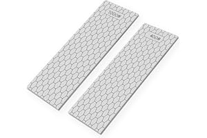 FREE WOLF 2 Pcs Pierre à Aiguiser, Aiguiseur Diamant, 400/1000 Pierre à Aiguiser Professionnel, 15 X 6,3cm Surface De Nid D'abeille Extérieure Cuisine Outil De Meulage, Pour Couteaux De Cuisine Ciseaux Rasoirs