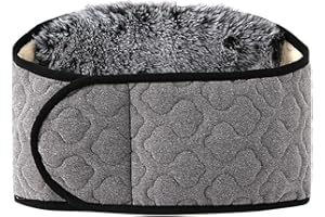 Faxianther Back Warmer with Wide Velcro Closure Winter Thick Back Support Belt Heat Belt Plush Lining Self-Heating Belt Kidney Warmer Kidney Protection Belly Waist Support Heat Bandage