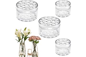 AONAYO 4pcs Blumenhalter,Blumenhalter Für Vasen,Hanataba Blumenhalter,Blumen Bouquet Twister,Blumenstielhalter,Transparenter Spiralstielhalter Für Blumen,Für Diy Blumenarrangement Halte Stielhalter Blumen