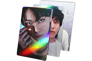 PYAJUU Jungkook Photocards K-POP Jungkook Laser Photocards Shiny Laser Photocard K-pop Lomo Card Fans Cards I AM Still Album Cards