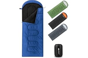 Forceatt Schlafsack 3/4 Jahreszeiten Schlafsack kleines packmaß Sommerschlafsack/Winterschlafsack Deckenschlafsack Camping, Reise, Festival Geeignet für Verschiedene Jahreszeiten(1.2/1.4/1.6KG)