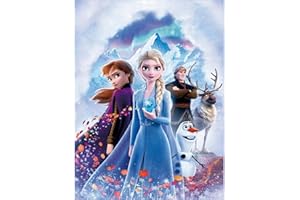 SCOOVY Froozen 5D Diamond Painting Kit Complet, Anime DIY Peinture Diamant Set pour Adultes Enfants, Painting Diamant pour offrir des cadeaux, des peintures murales et une décoration de maison