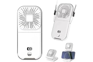 BEAEET Handheld Fan, USB-C Rechargeable, 3000 mAh Battery, Portable Mini Fan with 4 Speeds, Quiet Pocket Fan for Home & Travel