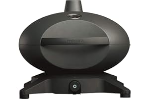 Morsø Forno Gas Piccolo Grill with Aluminium Housing and Cast Iron Grate, Scandinavian Lifestyle for Terrace and Garden, Anthracite Grey