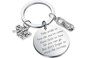 ENSIANTH Runners Keychain Gift Marathon Runner Gift Marathon Keychain Track Gift Inspiration Gift for Runner Jewelry Running Gift