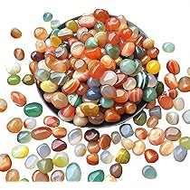 500g Bunte Edelsteine Mix - Trommelsteine Für Kinder & Dekoration