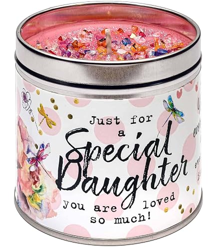Arora Said With Sentiment - Candela In Latta Profumata Per Figlia, Lino Amidato, Multicolore