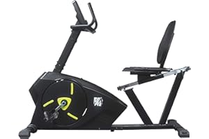 Fit4home Exercise Bike Recumbent Bike For Home Use | Indoor Cardio Trainer Sporting Equipment With LCD Display, Pulse Sensors, 8kg Flywheel, Adjustable Seat | KPR61903 Black