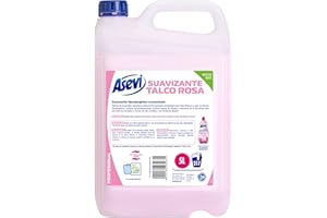 Asevi Profesional Suavizante Hipoalergénico Talco Rosa Concentrado - para Lavadora y Pieles Sensibles - Todos los Tejidos - Dermatológicamente Testado - 5 Litros - 217 Lavados