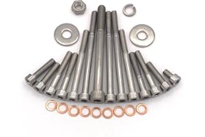 SCHRAUBEN-HUPE MZ ETZ 250 Motor Zylinderschrauben mit Innensechskant aus Edelstahl 27 teilig