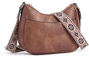 CLUCI Sac à bandoulière pour femme, Sac a Main Femmes Bandoulieres en PU Cuir Synthétique pour femme, Sac bandoulière moyen pour femme moyen avec sangle colorée réglable unique