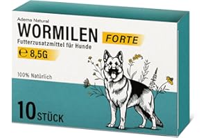 Adema Natural® WORMILEN – Wurmmittel sekundierend - Wormwood Extrakt Hund – Natürliche Formel für Hunde - Wurmkur Sekundierend - Ergänzungsfuttermittel für eine optimale Unterstützung - ohne Zusätze
