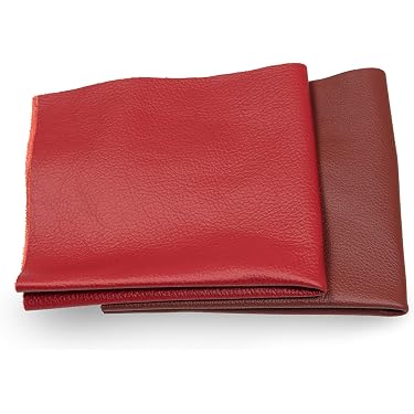 Chutes De Cuir XXL CREARTEC - Lot De 5kg, Pièces De Cuir Variées Pour DIY Et Création