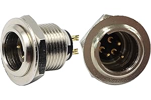 zdyCGTime DIY Adaptateurs mini-XLR à 3 broches Mini-connecteur XLR à 3 broches pour connecteur mâle (microphone) et montage sur panneau de châssis XLR Aviation