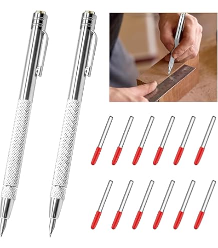 Elprico Penna Scriber In Carburo Di Tungsteno - Strumento Portatile Per Incisione Su Vetro, Ceramica E Metallo - Foto 3