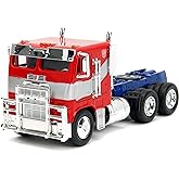 Jada Transformers Rise of The Beast 1:32 Optimus Prime w/Robot On Chassis D&ouml;k&uuml;m Araba, &Ccedil;ocuklar ve Yetişkinler i&ccedil;in Oyuncakla