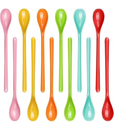 Ustensiles Cuisine Pratiques 10 Cuillères En Plastique Longues