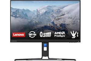 Lenovo Legion R24e - 23,8" wyświetlacz gier (FHD, IPS, 180Hz, 0,5ms, HDMI+DP, kabel HDMI, AMD FreeSync) regulacja nachylenia - czarny
