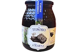 EL TESORO DE LA COLMENA Miel de Brezo Pura de Abeja, dulce con notas amargas, Cosecha Junio 2025, 100% natural y CRUDA (extraida y envsada en frio). Origen 100% España, Zamora, Miel artesanal sin filtrar ni procesar (1000g)
