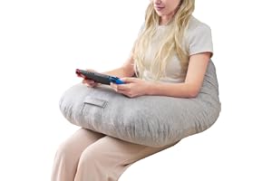 Läskudde för gaming, ergonomiskt armstöd för spelande, virkning, laptop-stödkudde för att sitta i sängen och soffan, hållning