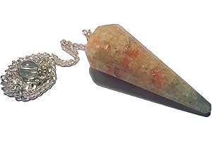 CHABOTTAKRA Pendolo Gemma/Pietra Preziosa Ametista Cristallo di Rocca ed Altre sorte