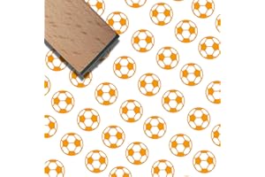 CRASPIRE Mini Timbro in Gomma di Legno da 3/5 Pollice Motivo Carino con Pallone da Calcio Piccoli Timbri in Legno Vintage Stampa Riutilizzabile per Fai da Te Biglietti Scrapbooking Album Creazione