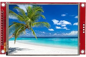 LCD-skärmmodul, 3,2 Tum, Display TFT 320 240 3,2 Ili9341 3,2 240 * 320 TFT LCD displaymodul 4 tråds SPI TFT LCD skärm med Korthållare TFT displaymodul (med beröring)