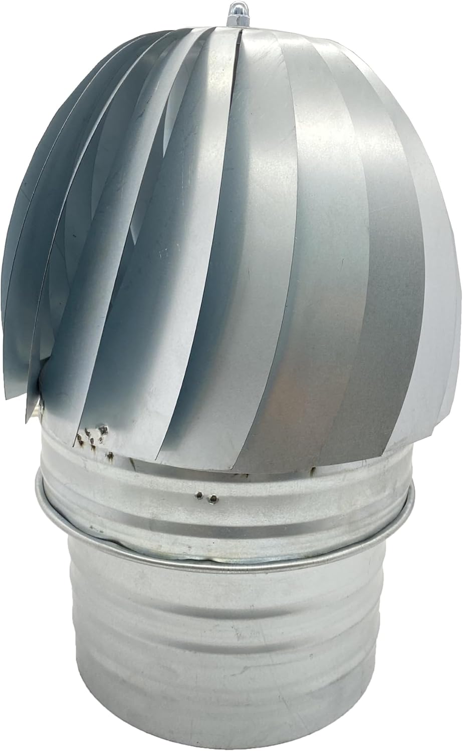 SOMBRERO EXTRACTOR DE HUMO 250MM o 25CM EN ACERO GALVANIZADO GORRO GIRATORIO PARA SALIDA DE HUMO DE CHIMENEAS ESTUFAS DE DIAMETRO: (250)
