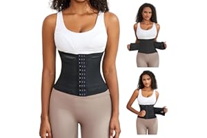 RICKMASK Bauchweggürtel,Verstellbarer Taille Cincher Taillenmieder für Fitnesstraining,Korsett Damen Bauchweg Waisttrainer Taillenformer für Herren und Damen Schwarz.