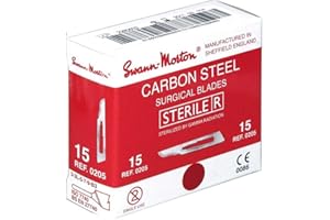 SWANN-MORTON Swann Morton - Cuchillas para bisturí (tamaño 15)