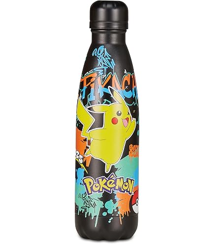 Pokemon Borraccia Bambini 2 Pezzi: 650 E 725 Ml, A Prova Di Perdite, Con Design Chibi, Per Scuola E Viaggi