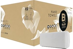 BLACK SATINO BlackSatino Papierhandtücher Original I 3.200 Blatt | 2lagig I V-Falz I umweltfreundlich I CO2 neutral I 100% Recycling I 274570 I PT30